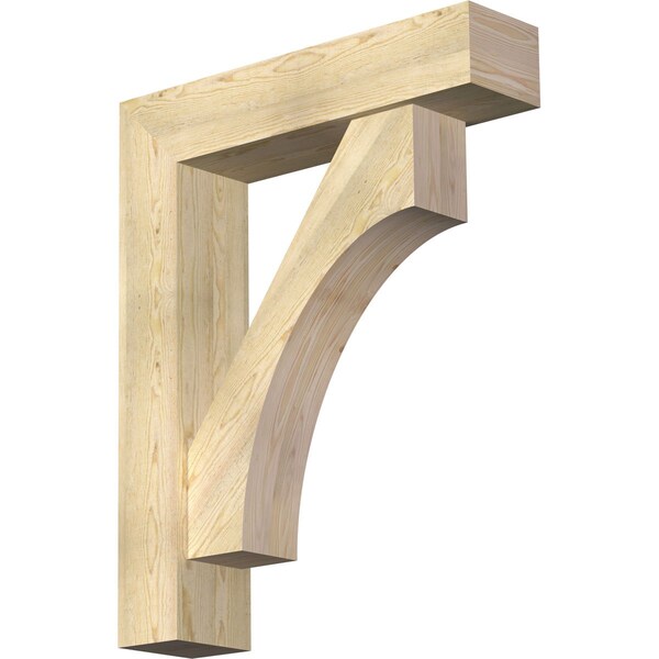Ekena Millwork Westlake Block Rough Sawn Bracket w/ Offset Brace, Douglas Fir, 8"W x 34"D x 42"H BKT0806X34X42WTL05RDF - main